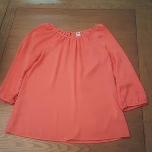 Coral blouse